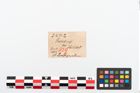 Etikett zu Bernsteinperlenkette (NHMW-PRAE-024712)